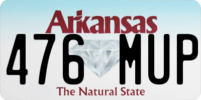 AR license plate 476MUP