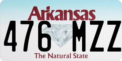 AR license plate 476MZZ