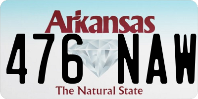 AR license plate 476NAW