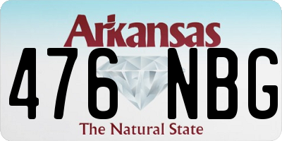 AR license plate 476NBG