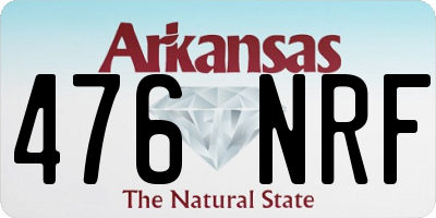 AR license plate 476NRF