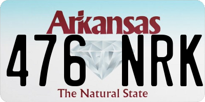 AR license plate 476NRK