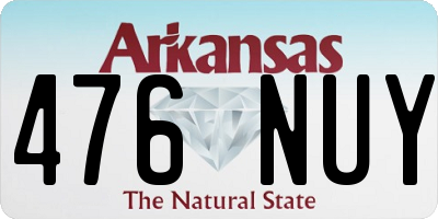AR license plate 476NUY