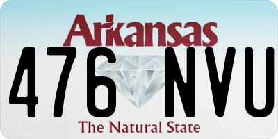 AR license plate 476NVU