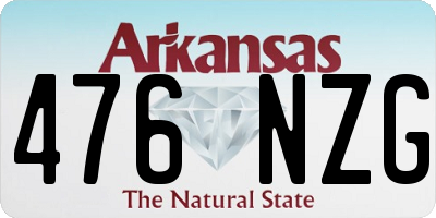AR license plate 476NZG
