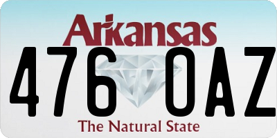 AR license plate 476OAZ