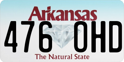 AR license plate 476OHD
