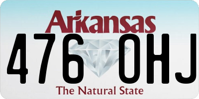AR license plate 476OHJ