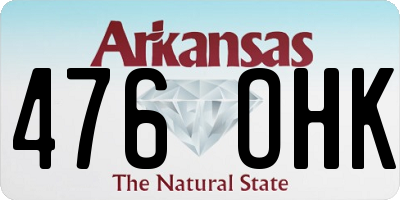 AR license plate 476OHK