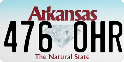 AR license plate 476OHR