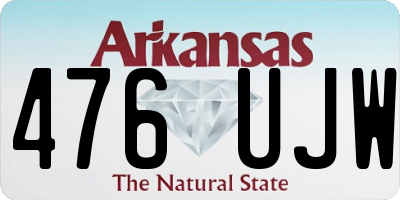 AR license plate 476UJW