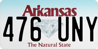 AR license plate 476UNY