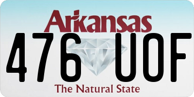 AR license plate 476UOF