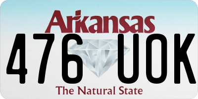 AR license plate 476UOK