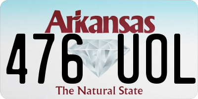 AR license plate 476UOL