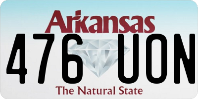 AR license plate 476UON