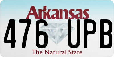 AR license plate 476UPB