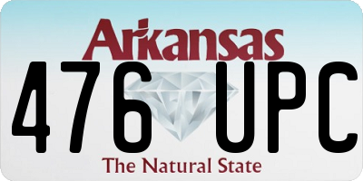 AR license plate 476UPC