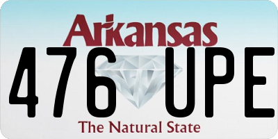 AR license plate 476UPE