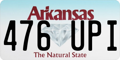 AR license plate 476UPI