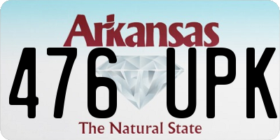 AR license plate 476UPK