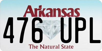 AR license plate 476UPL