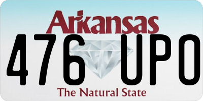 AR license plate 476UPO