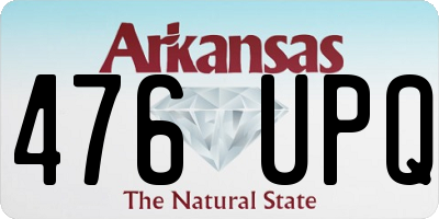AR license plate 476UPQ