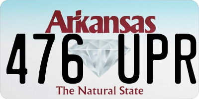 AR license plate 476UPR