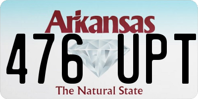 AR license plate 476UPT