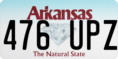 AR license plate 476UPZ