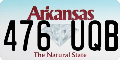 AR license plate 476UQB