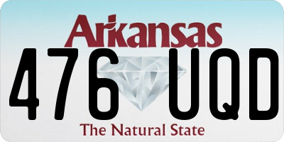 AR license plate 476UQD