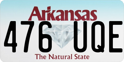 AR license plate 476UQE