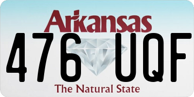 AR license plate 476UQF
