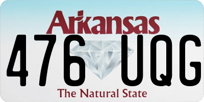 AR license plate 476UQG