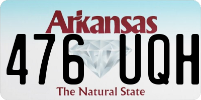 AR license plate 476UQH