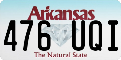 AR license plate 476UQI