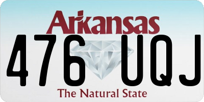 AR license plate 476UQJ