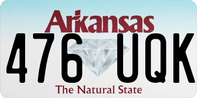 AR license plate 476UQK