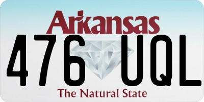 AR license plate 476UQL
