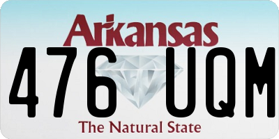 AR license plate 476UQM
