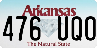 AR license plate 476UQO