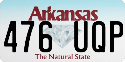 AR license plate 476UQP