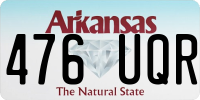 AR license plate 476UQR