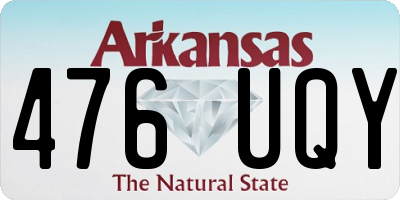 AR license plate 476UQY