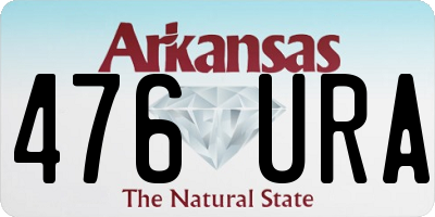 AR license plate 476URA
