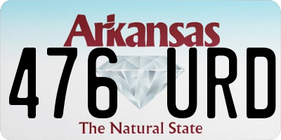 AR license plate 476URD