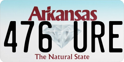AR license plate 476URE