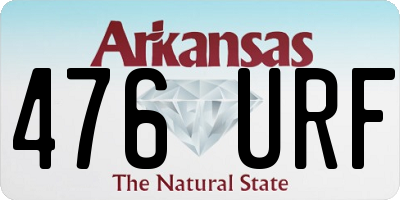 AR license plate 476URF